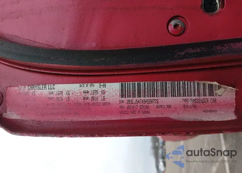 2009 Dodge Challenger R/T z USA, uszkodzony, nr VIN 2B3LJ54T49H520773